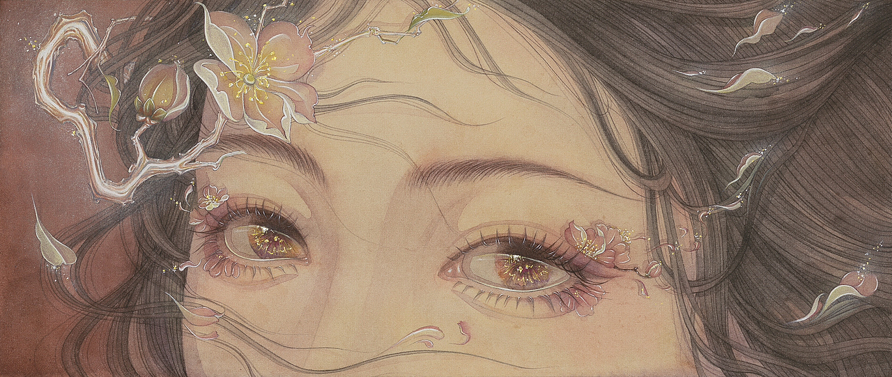 花与眸（图ZMzU5MjE0OTI4） - 艺术插画 - 站酷设计师艺安Ane原创素材 - 站酷ZCOOL