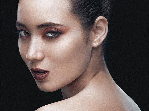 杂志风女模精修