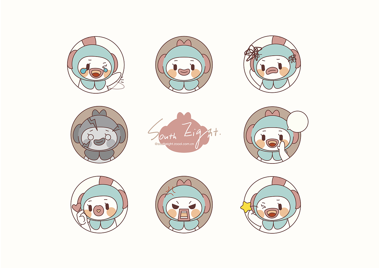 两只小鱼仔|平面|ip形象|夏南八_原创作品-站酷zcool