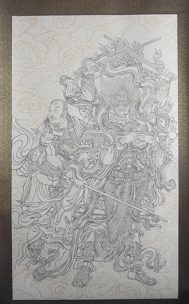 永乐宫壁画朝元图天猷副元帅及佑武真君