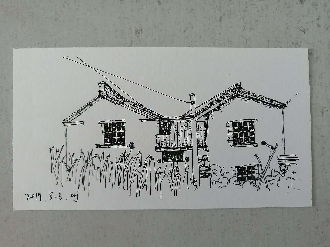 古村速写（图ZMTc1MzU1MzYw） - 绘画 - 站酷设计师倚言原创素材 - 站酷ZCOOL