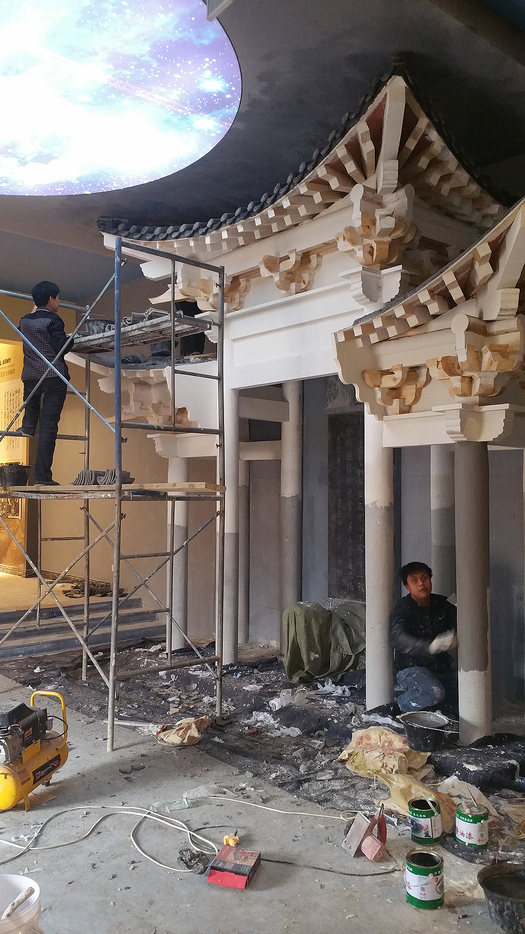 邯郸墙体彩绘邯郸古建彩绘设计制作【邯郸丛台酒业博物馆】邯郸涂图艺术工作室（图ZNDY1NTI3ODA=） - 新锐潮流插画 - 站酷设计师涂图艺术原创素材 - 站酷ZCOOL