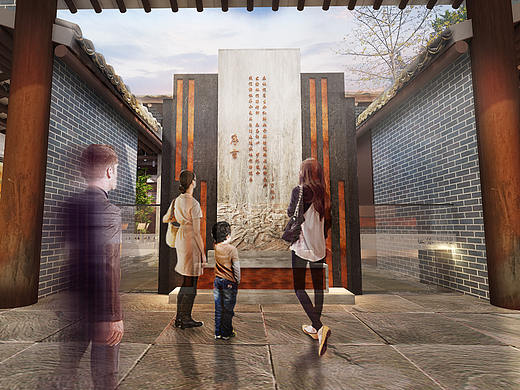 祠堂内历史展厅设计