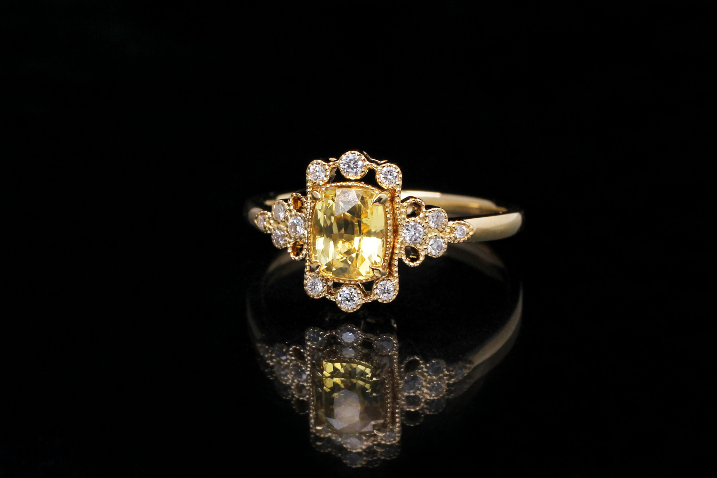 珠宝摄影 欧珀彩宝 戒指 原图 微调亮度