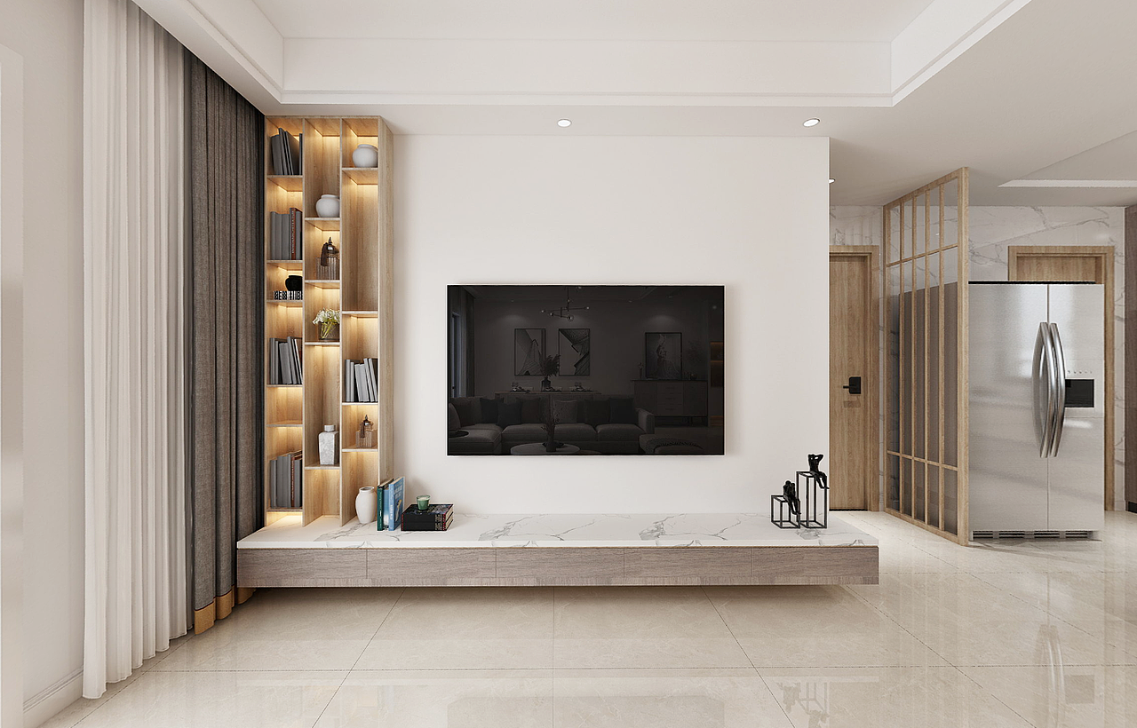康桥融府163平现代风格装修设计效果图（图ZMjMxNDYzODYw） - 家装设计 - 站酷设计师美的家装饰公司原创素材 - 站酷ZCOOL