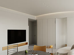 效果图渲染｜橘白