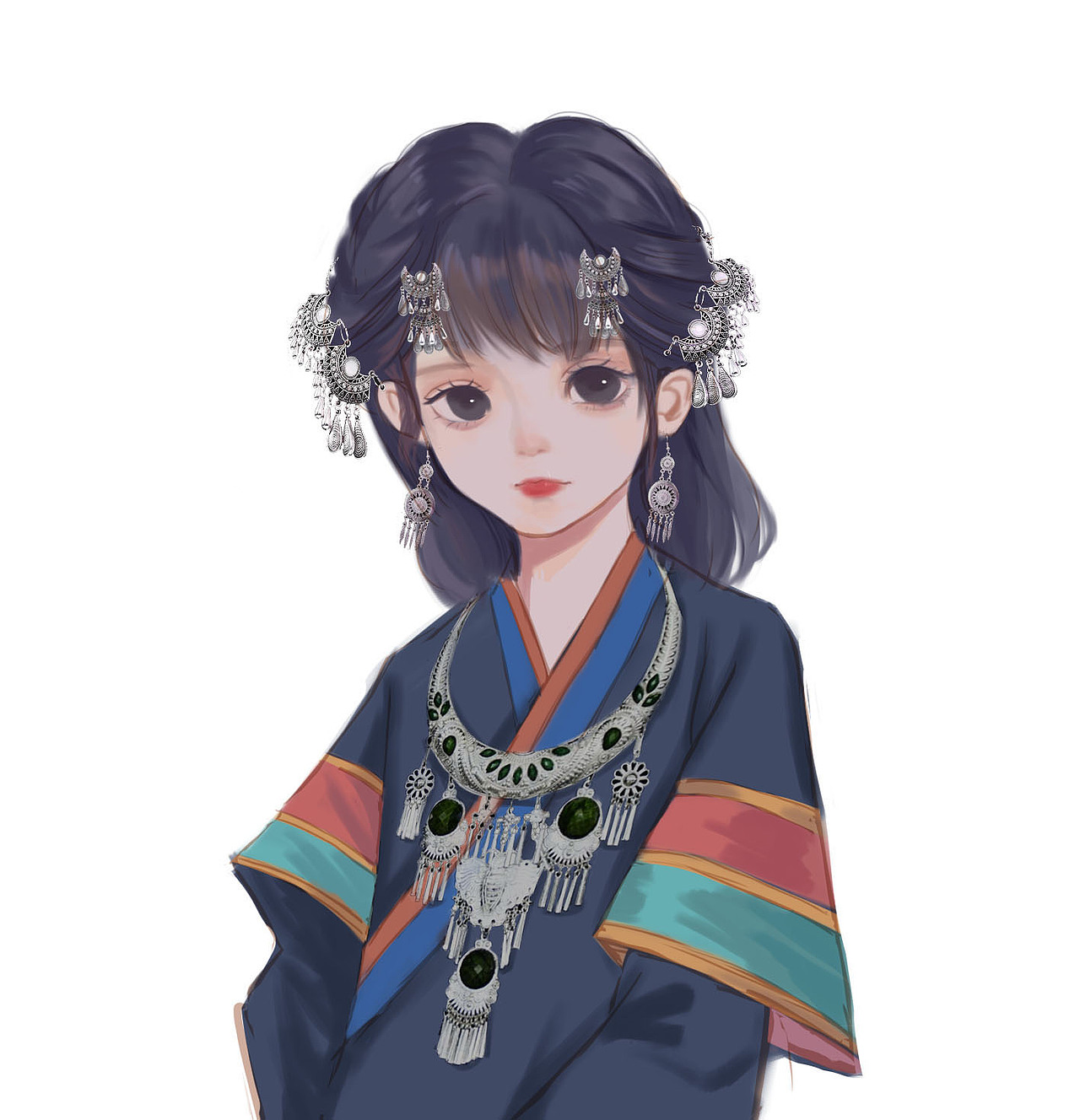 少数民族姑娘