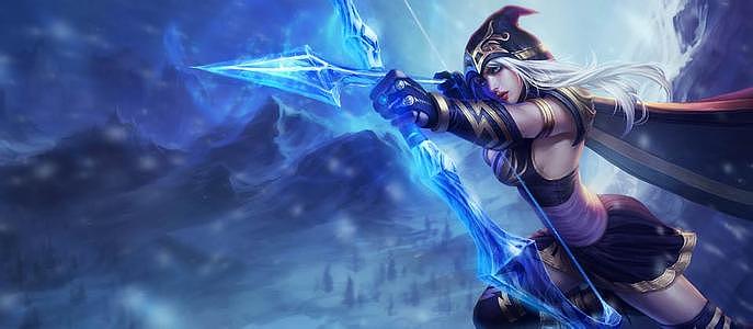lol英雄徽章(2)寒冰射手:艾希(ashe)_乌鸦公爵-站酷zcool