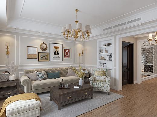 美式客餐厅设计（个人主页-ZNTE3NDQxMDA=） - 家装设计 - 站酷设计师小云呀云原创素材 - 站酷ZCOOL