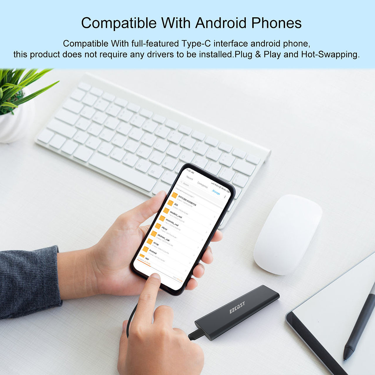 亚马逊M.2硬盘盒主图及A+