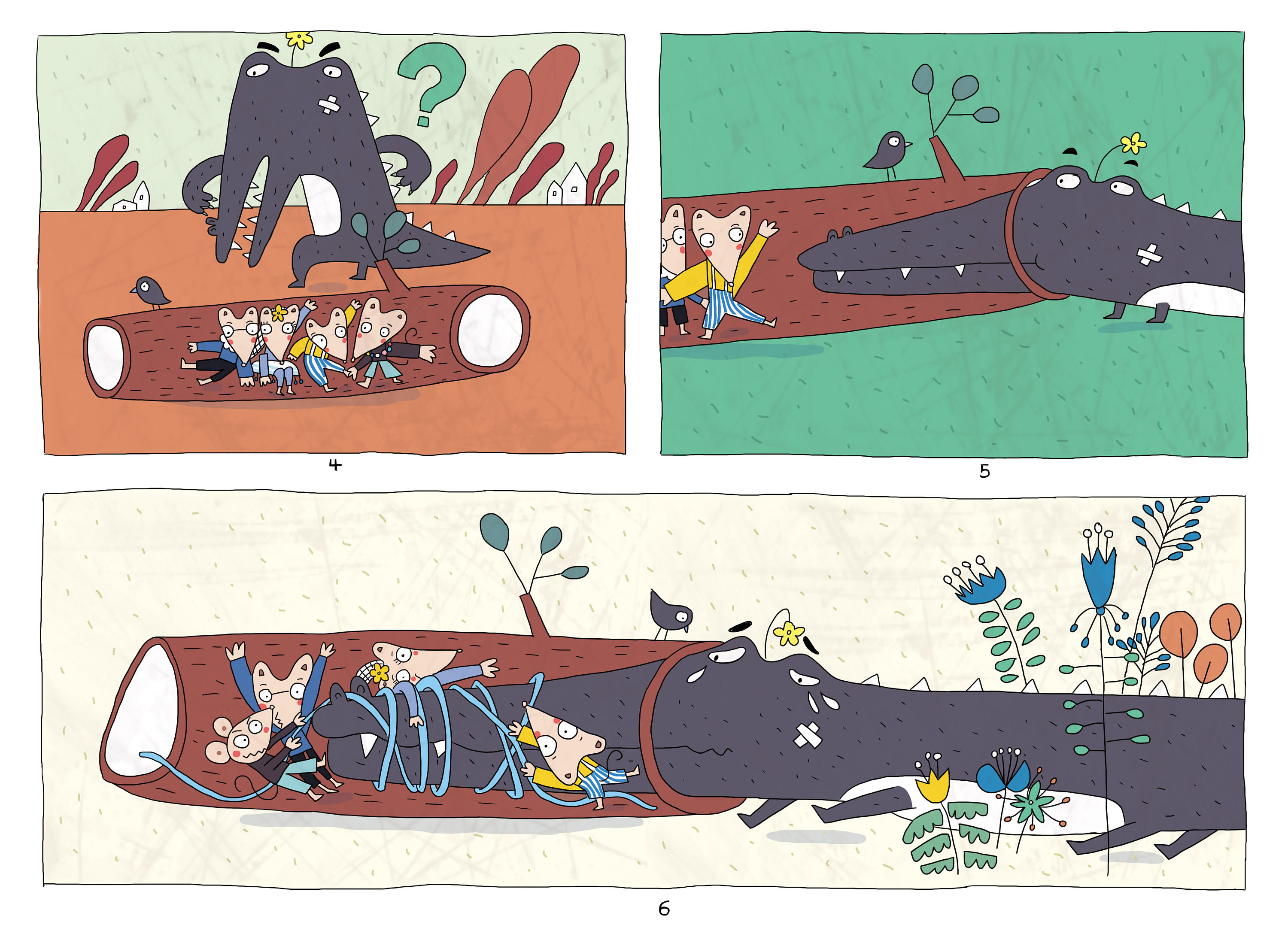 无字书——《1,2,3,我们一起来跳绳》