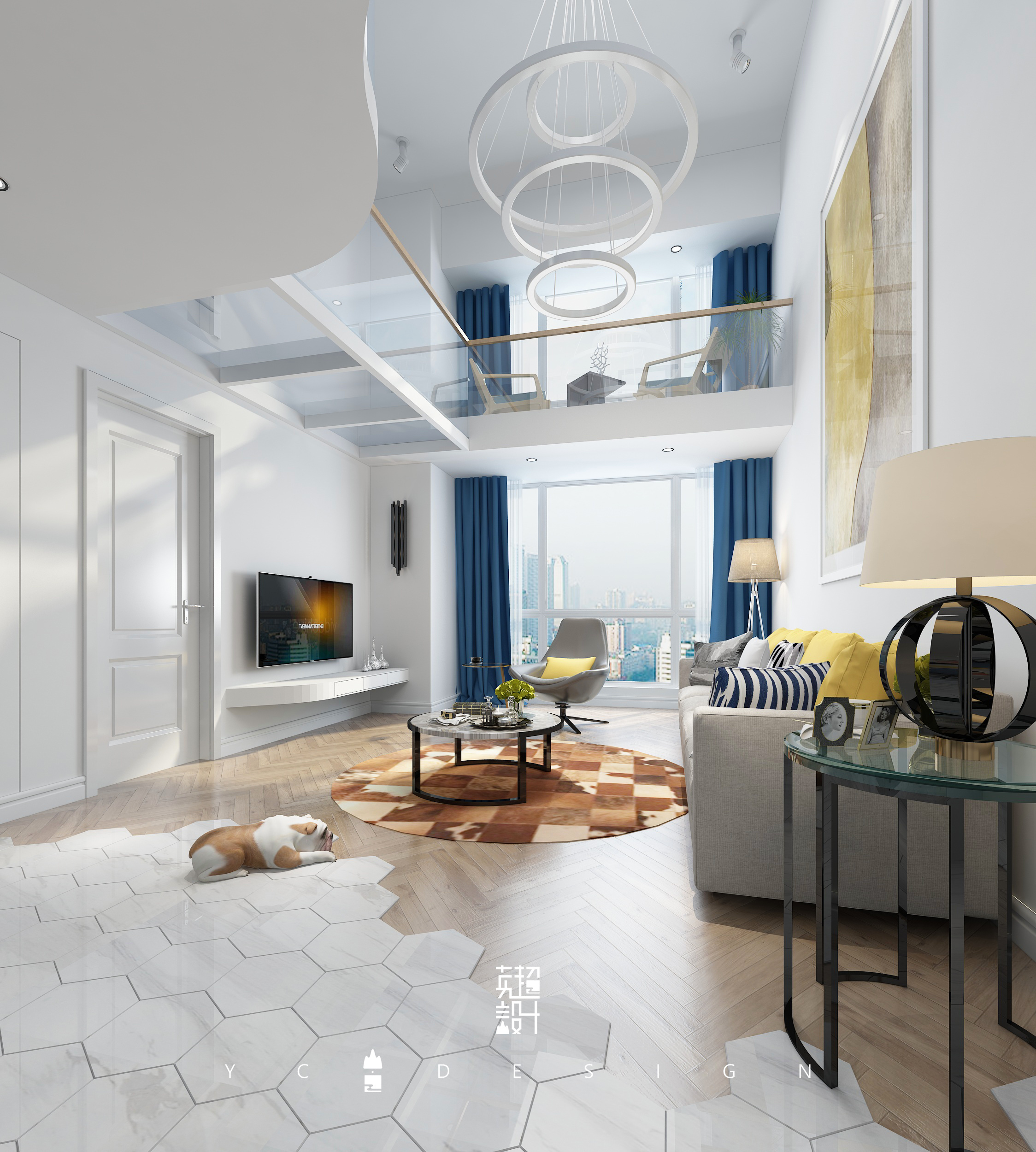 广州敏捷广场loft公寓北欧风格 英超设计