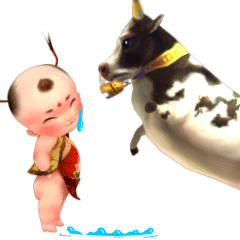 放牛娃表情3D（图ZODI2NDk1NzY=） - 网络表情 - 站酷设计师蘑菇家原创素材 - 站酷ZCOOL