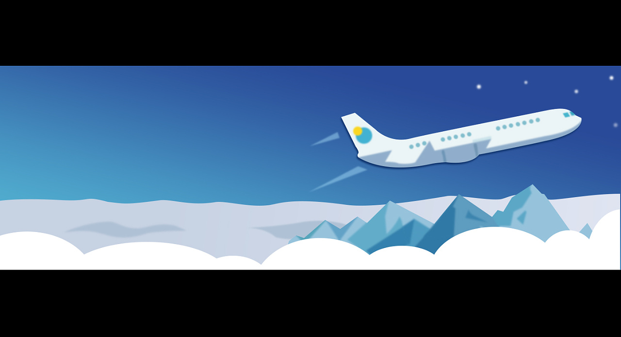 扁平化banner设计