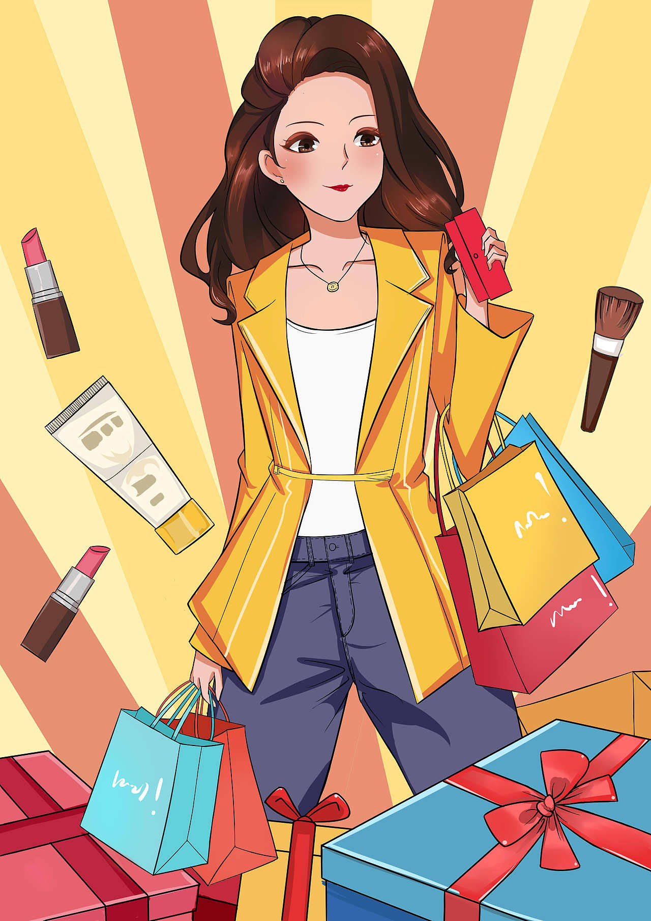 商业女神海报（图ZMjkzNjE5NzQ0） - 商业插画 - 站酷设计师BACKtime56原创素材 - 站酷ZCOOL