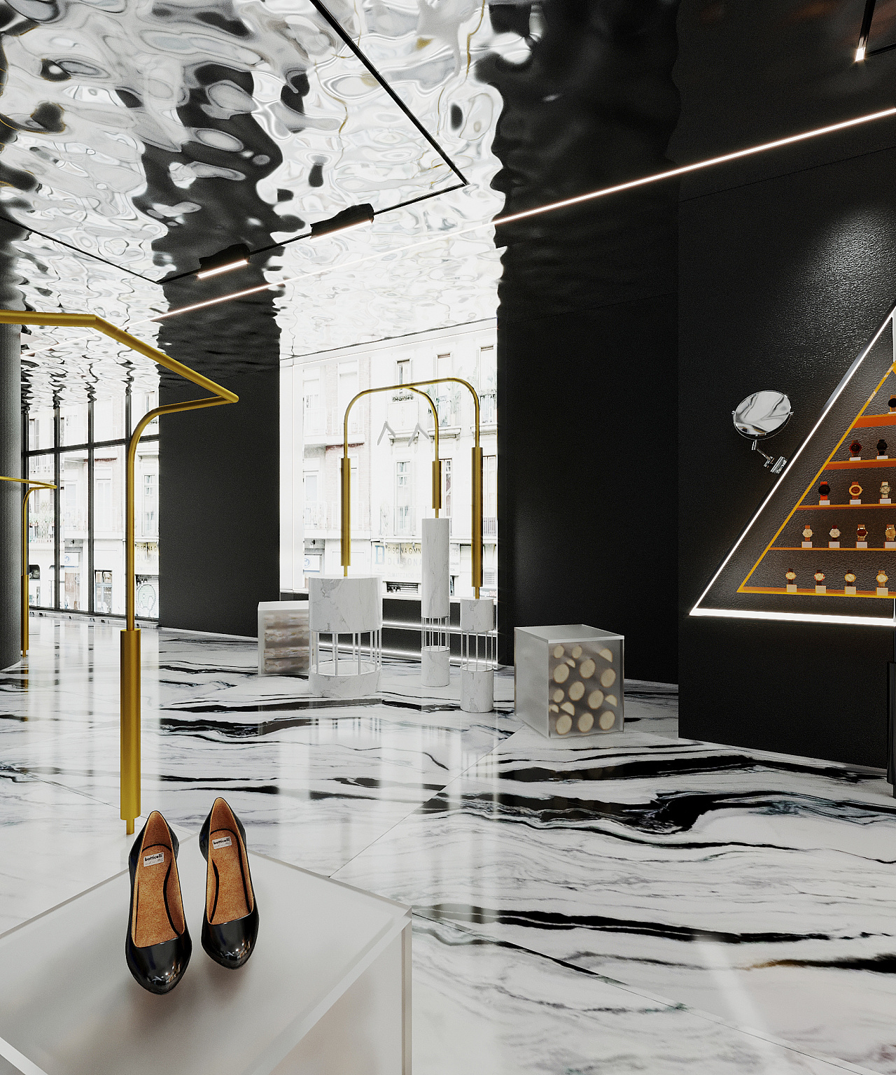 ins奢侈品-服装店设计|空间|商业空间设计|kennethwu - 原创作品 - 站