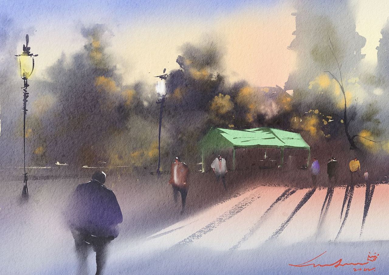 临摹叶宸宇老师的一些水彩画（图ZMjkzNjYwMzIw） - 绘画 - 站酷设计师Z76195136原创素材 - 站酷ZCOOL
