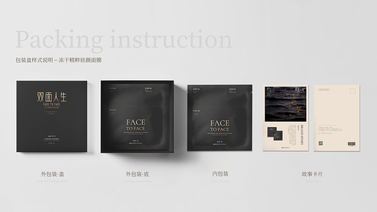 双面人生-面膜包装设计（含品牌故事片）