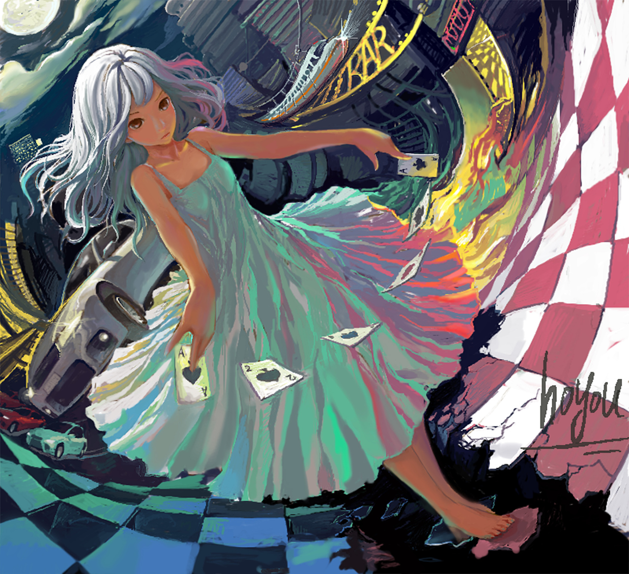 卡牌魔术少女|插画|商业插画|xibin20072008 - 原