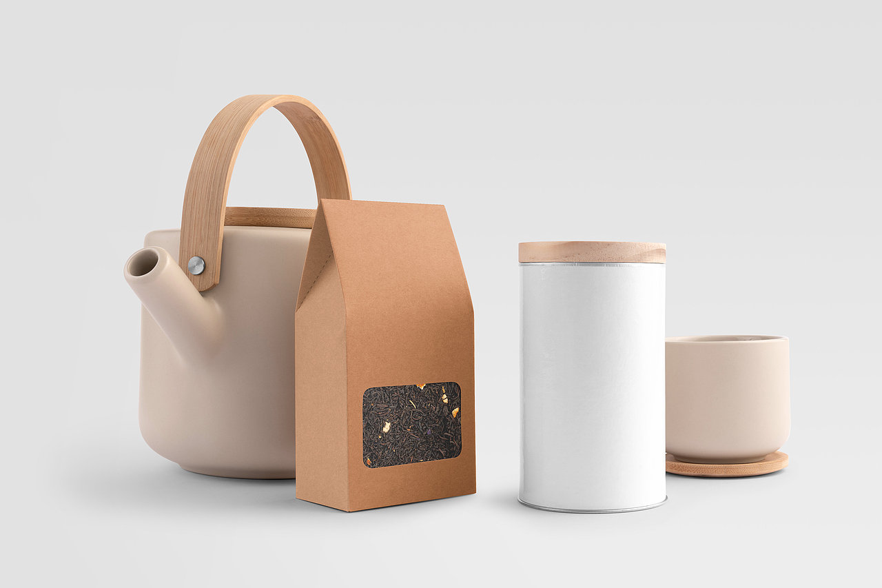 日系简约茶馆茶室品牌文化包装