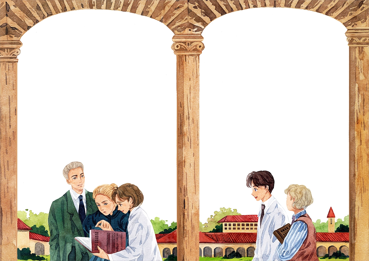 《居里夫人的故事》水彩手绘插图