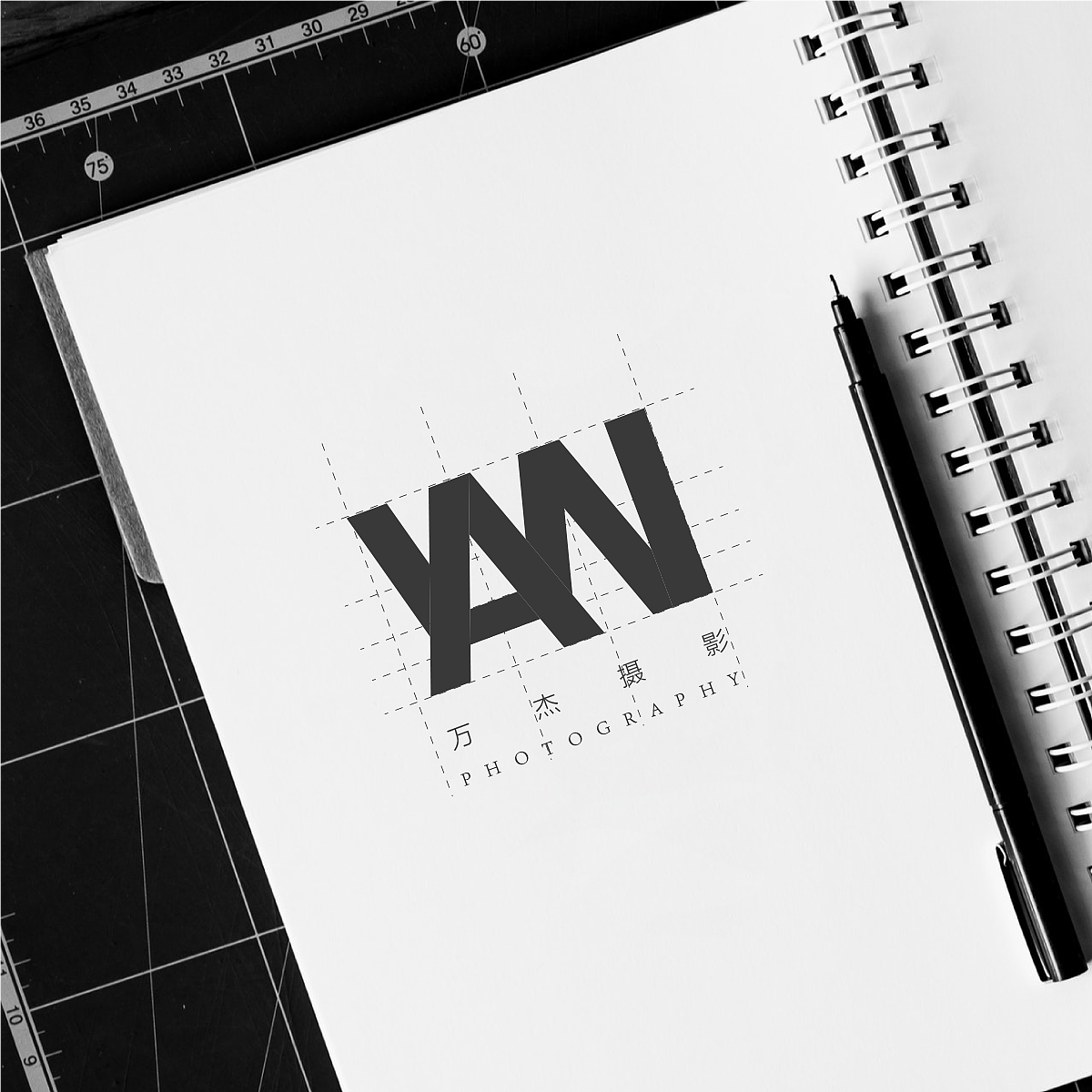 WANJIE摄影工作室LOGO设计