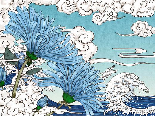 某益生菌饮品包装盒插画