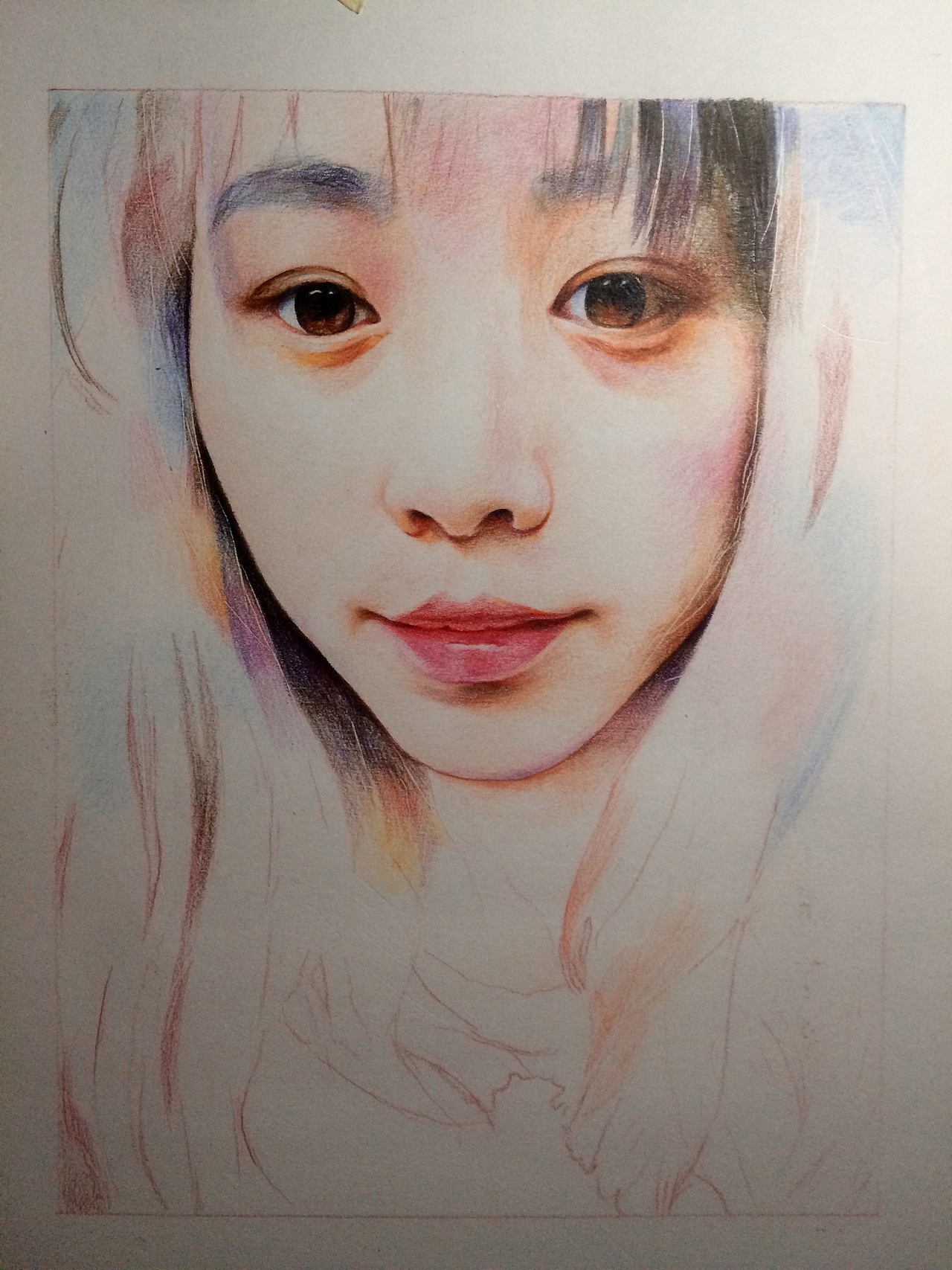 纸本彩铅 肖像定制（图ZNDM0ODcxNDQ=） - 绘画 - 站酷设计师路加水彩原创素材 - 站酷ZCOOL