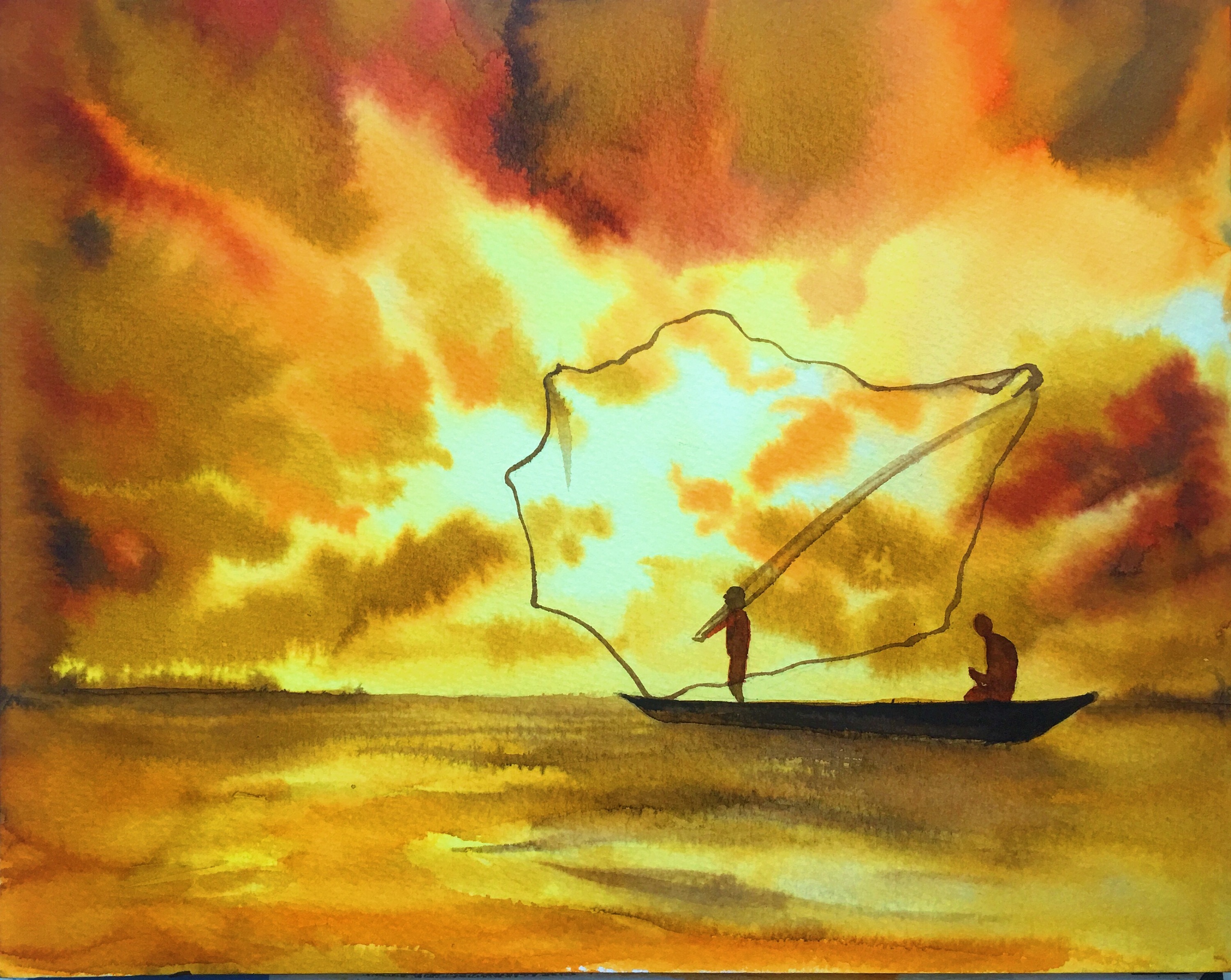 印度水彩--光与影,诗与歌