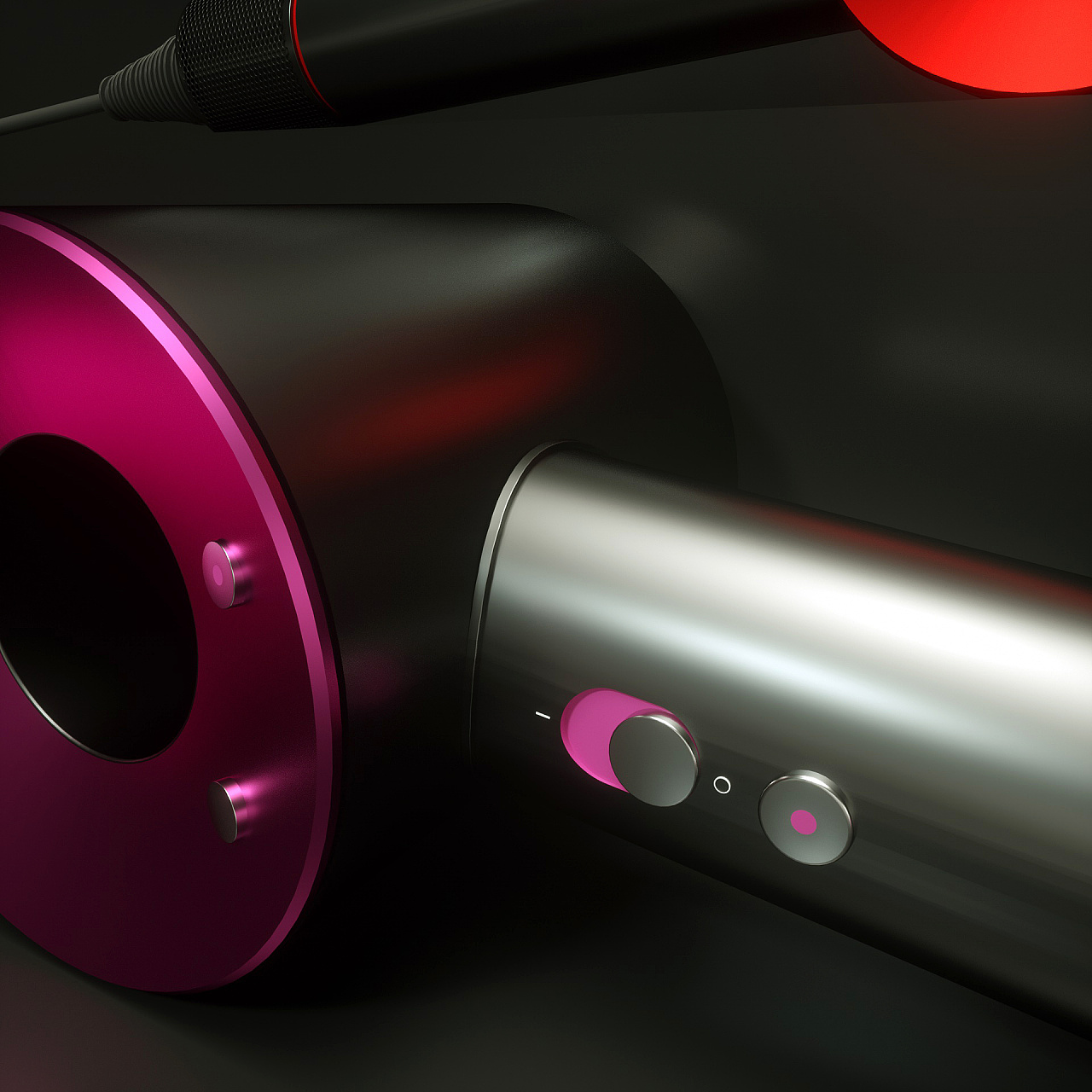 c4d戴森吹风机海报