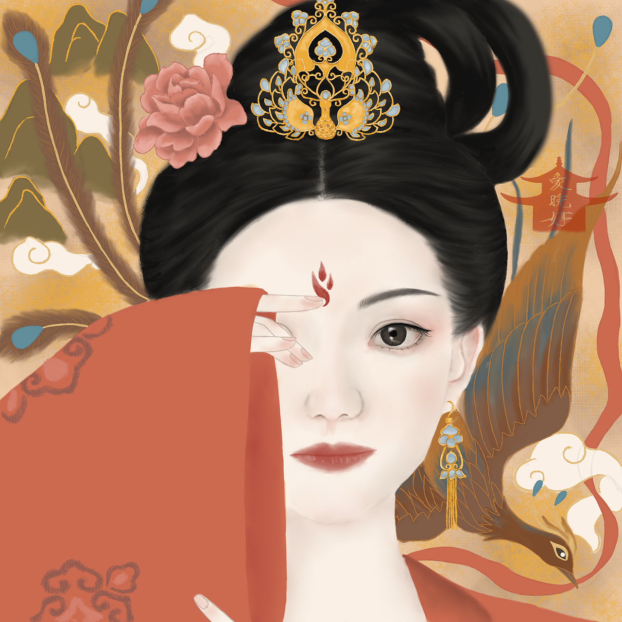 古风插画（图ZMjY4ODMwMjcy） - 艺术插画 - 站酷设计师插画爱晚婷原创素材 - 站酷ZCOOL