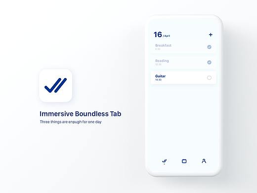 蓝色极简 Todo 设计 | 小程序 Dooit
