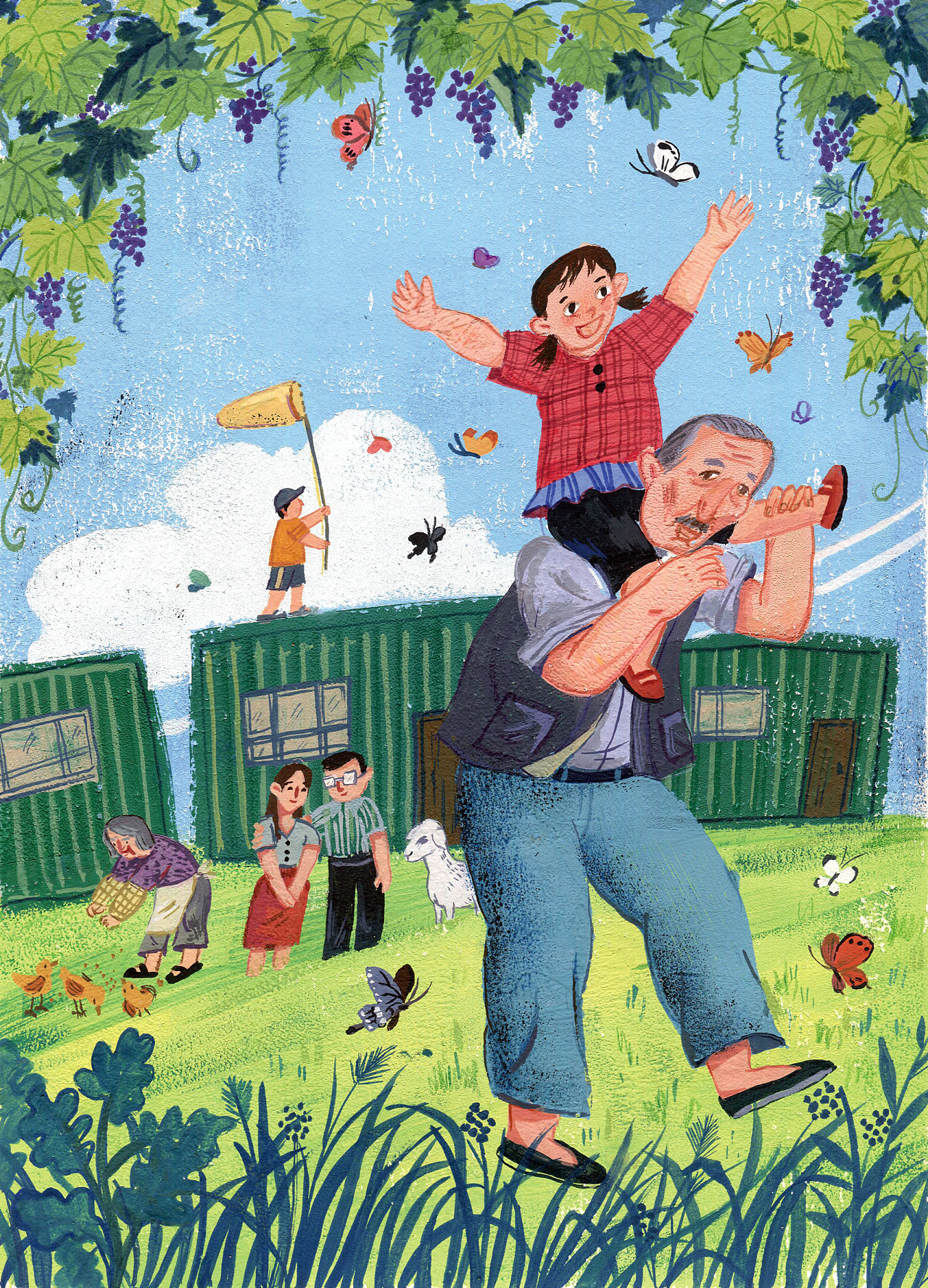 中国校园文学插画|插画|儿童插画|啊啦mengdan - 原创作品 - 站酷