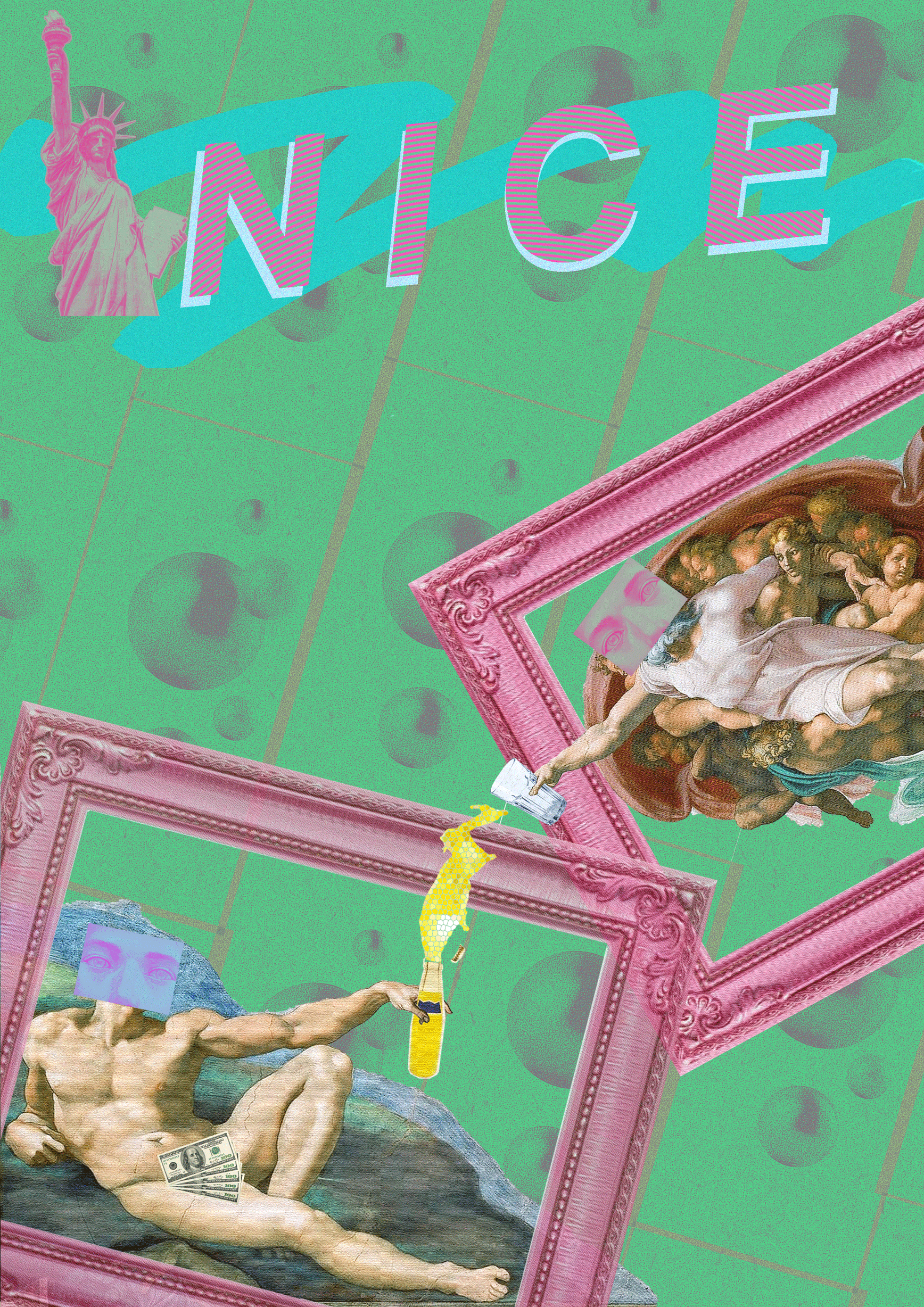 NICE系列拼贴海报（图ZMTE2MDA2NzU2） - 其他平面 - 站酷设计师ookikiko原创素材 - 站酷ZCOOL