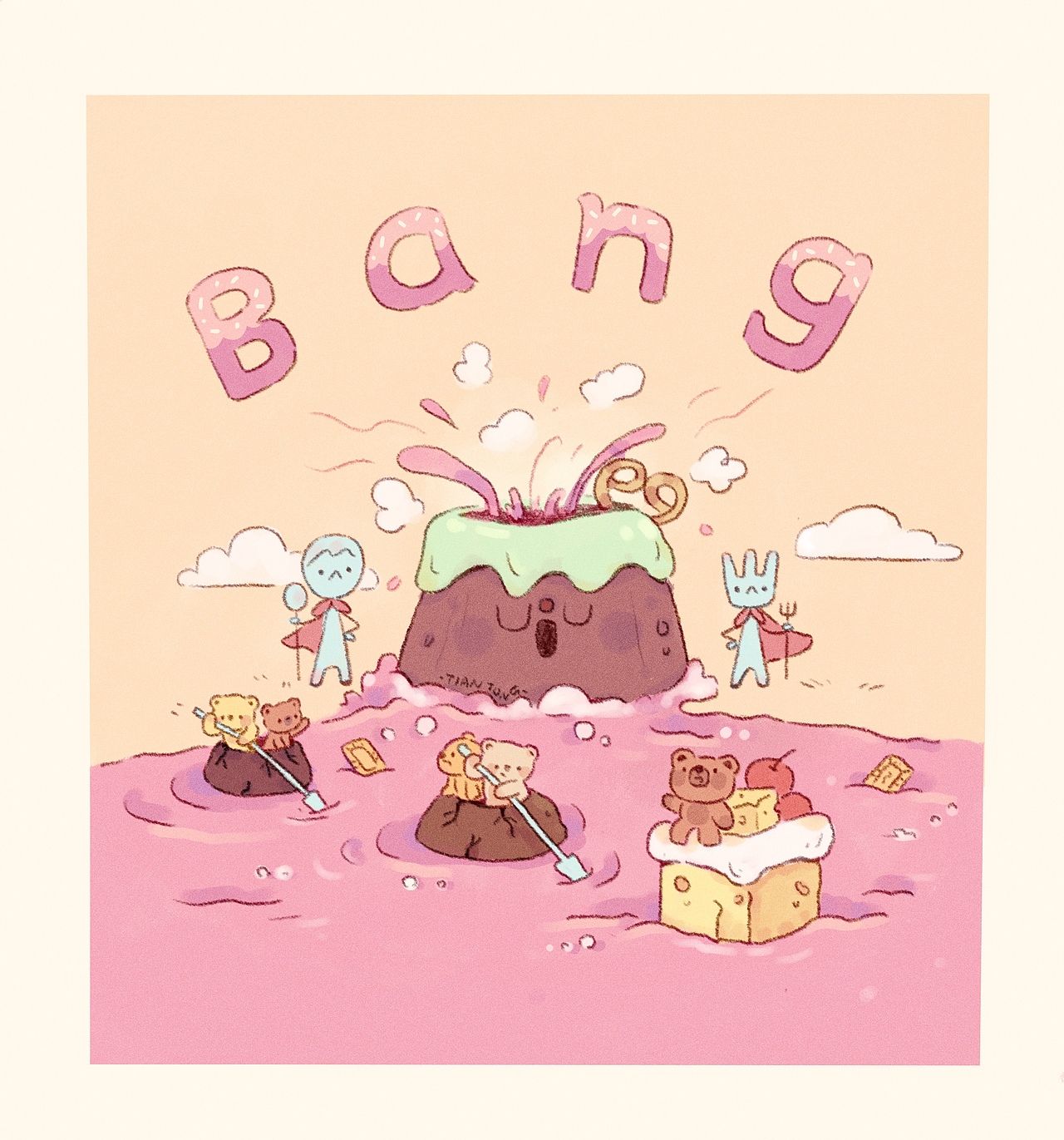 甜品小镇的故事（三连）（图ZMzI3NzI4ODg4） - 儿童插画 - 站酷设计师甜筒懵懵哒原创素材 - 站酷ZCOOL