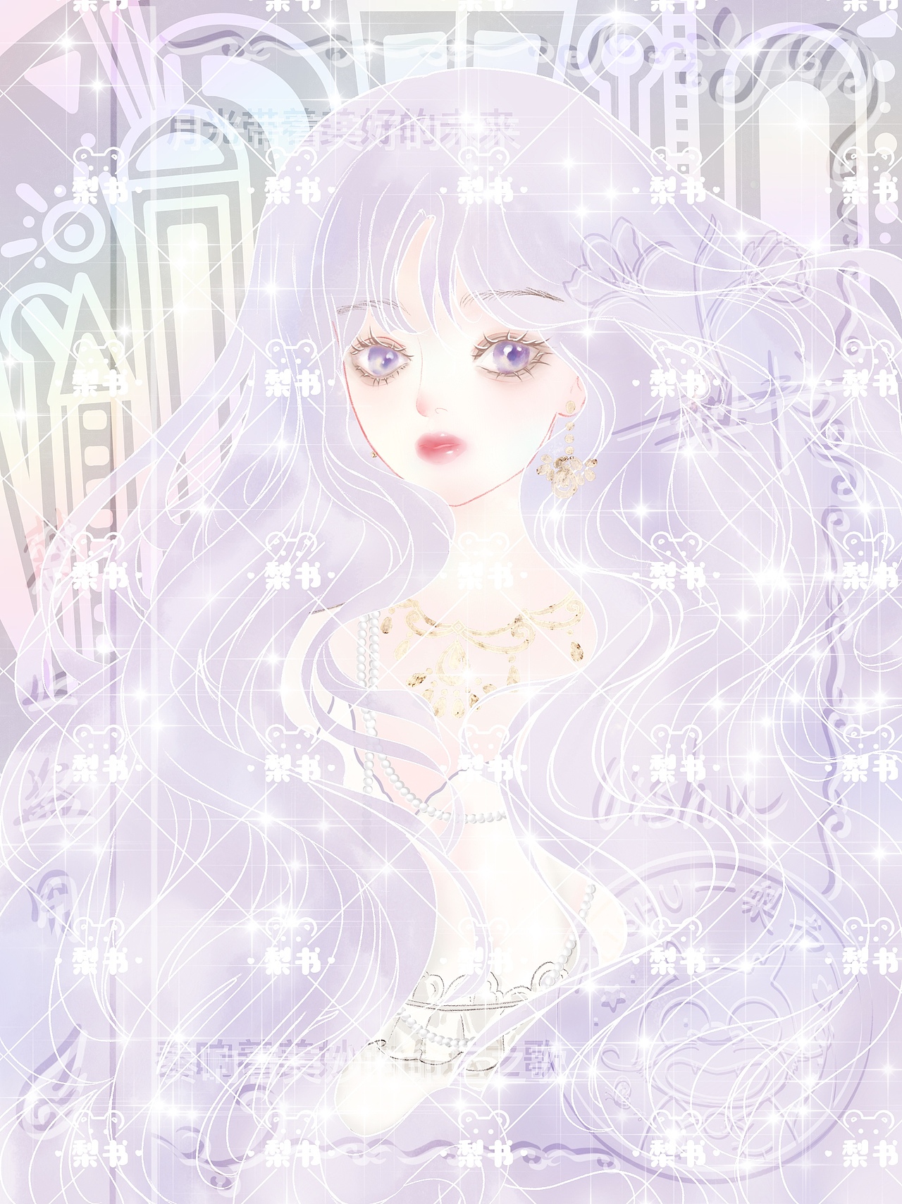 清透水彩女孩