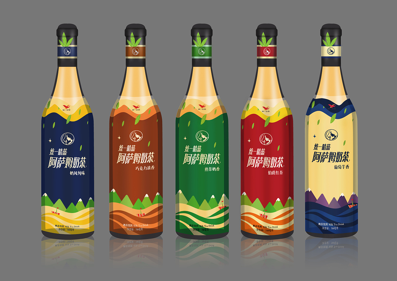 《阿萨姆奶茶》系列饮料包装|平面|包装|三青上神 - 原创作品 - 站酷 (ZCOOL)