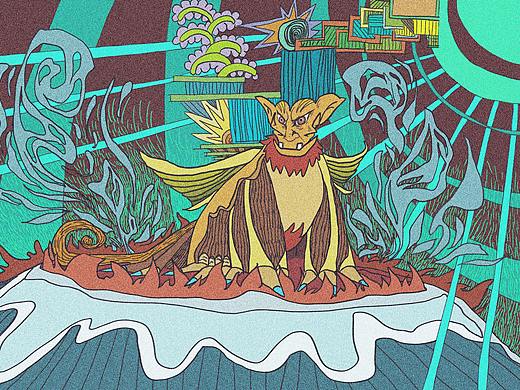 火山温泉狮子狗