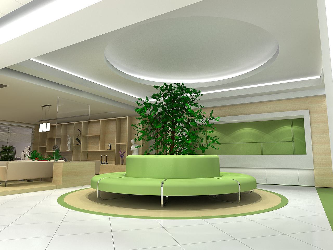 医院展厅空间装修设计|广州设计公司（图ZNjQ4MTk5NzY=） - 展陈设计 - 站酷设计师he1985原创素材 - 站酷ZCOOL