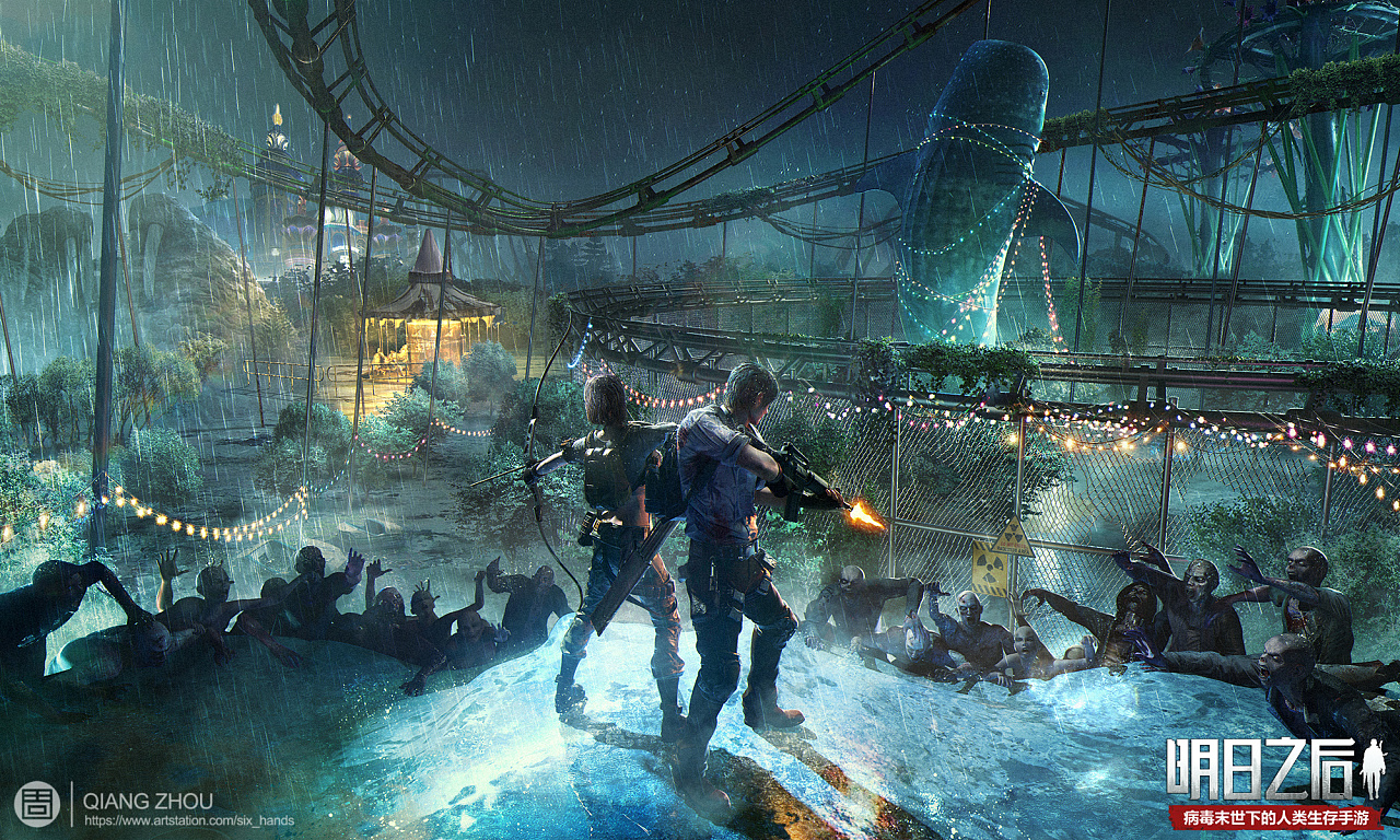 明日之后长隆万圣节主题宣传海报