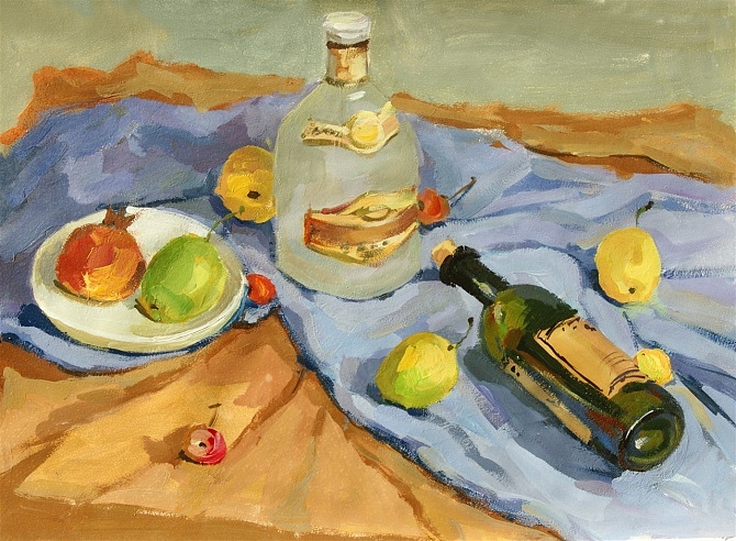 色彩静物（图ZOTI5Mzg2NA==） - 艺术插画 - 站酷设计师之式微笑原创素材 - 站酷ZCOOL