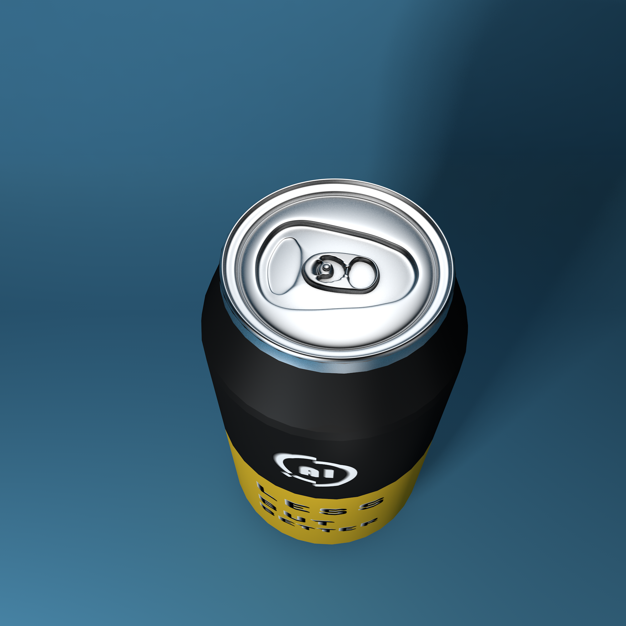 c4d 建模渲染 易拉罐模型