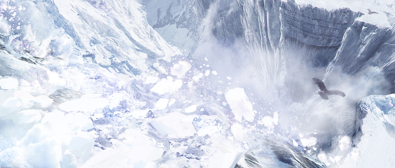 影视气氛图 --雪崩（图ZMTYzNTQ5OTI4） - 概念设定 - 站酷设计师MT橙子原创素材 - 站酷ZCOOL