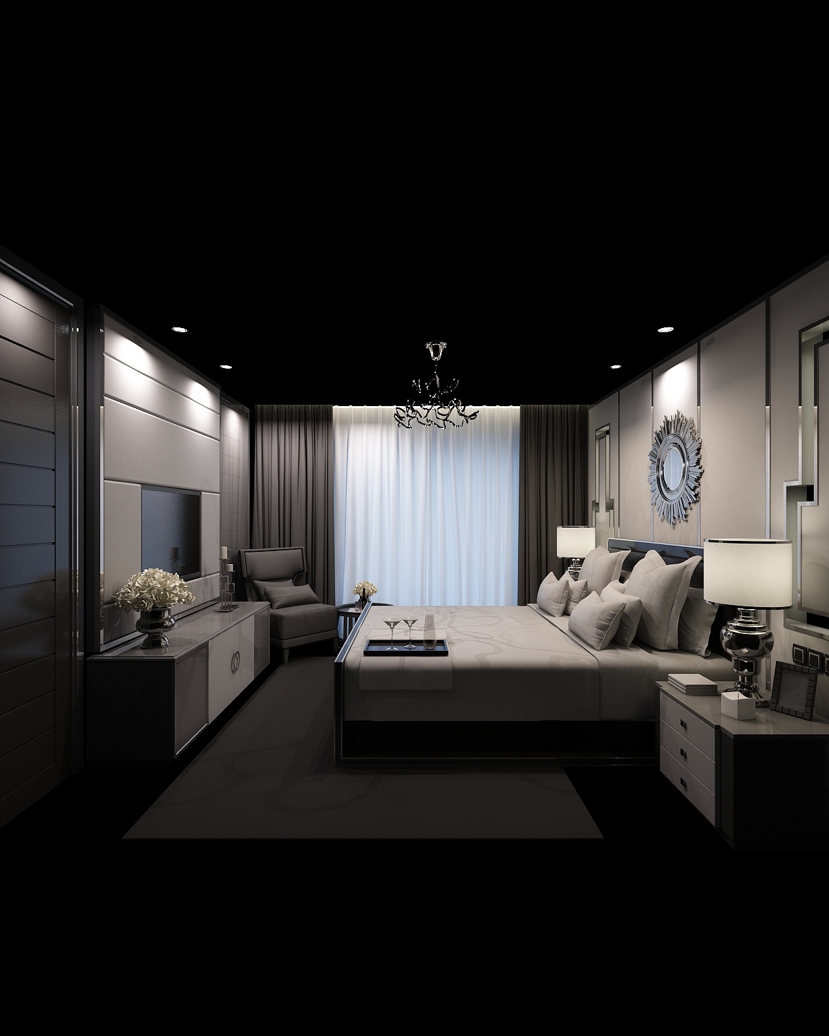 3dmax练习|空间|家装设计|花落雨飘香 - 原创作品 - 站酷 (zcool)