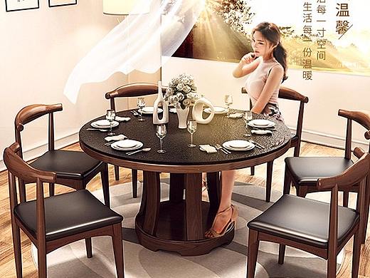 中式餐桌家具详情