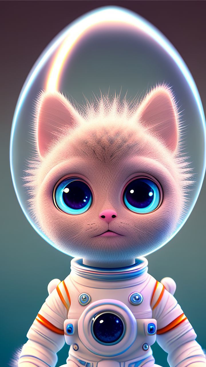 宇航员宠物拟人化IP形象文创纪念品公仔