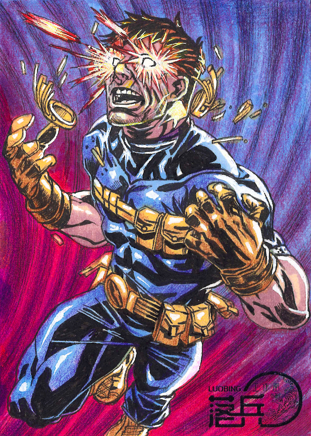 烈日风暴手绘卡（图ZMjk0NTM2NTc2） - 绘画 - 站酷设计师漫艺手绘原创素材 - 站酷ZCOOL