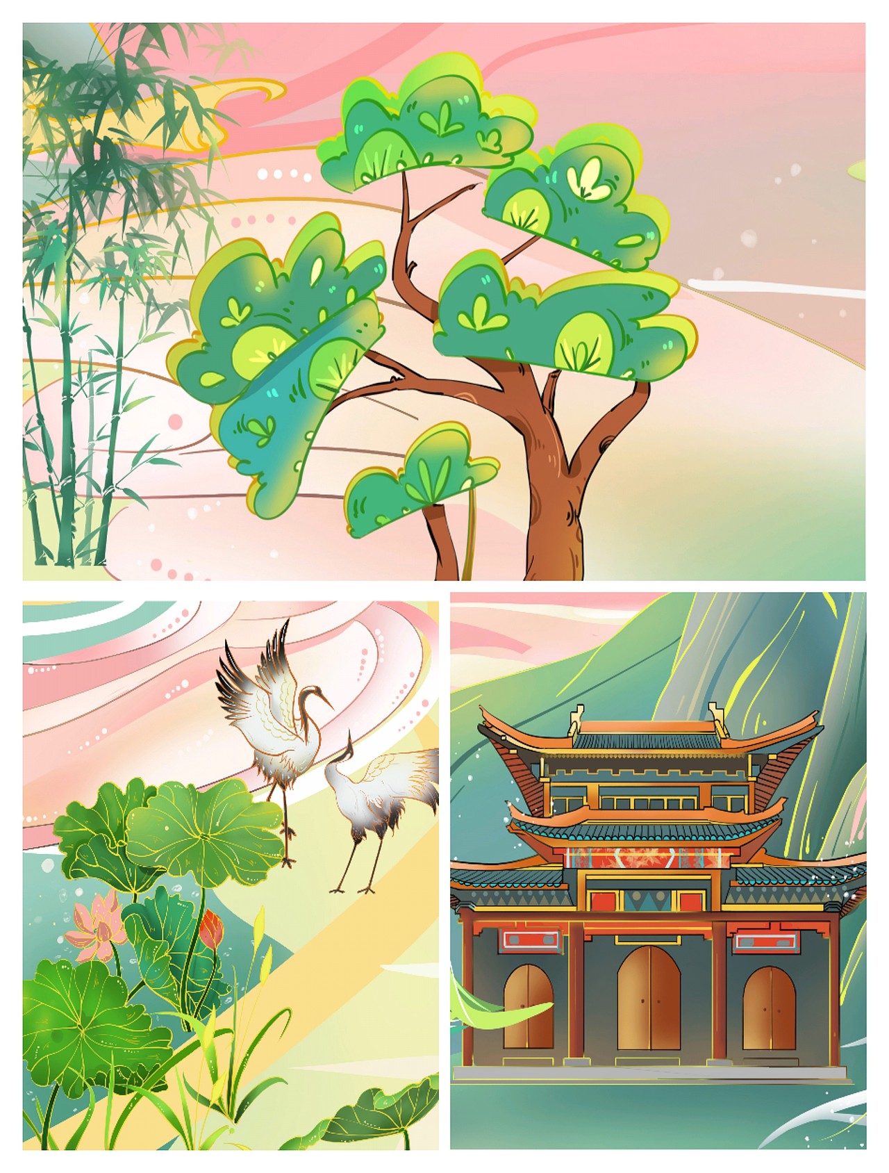 虎年春和景明图（图ZMjg2NDU0MDU2） - 商业插画 - 站酷设计师浮陌原创素材 - 站酷ZCOOL