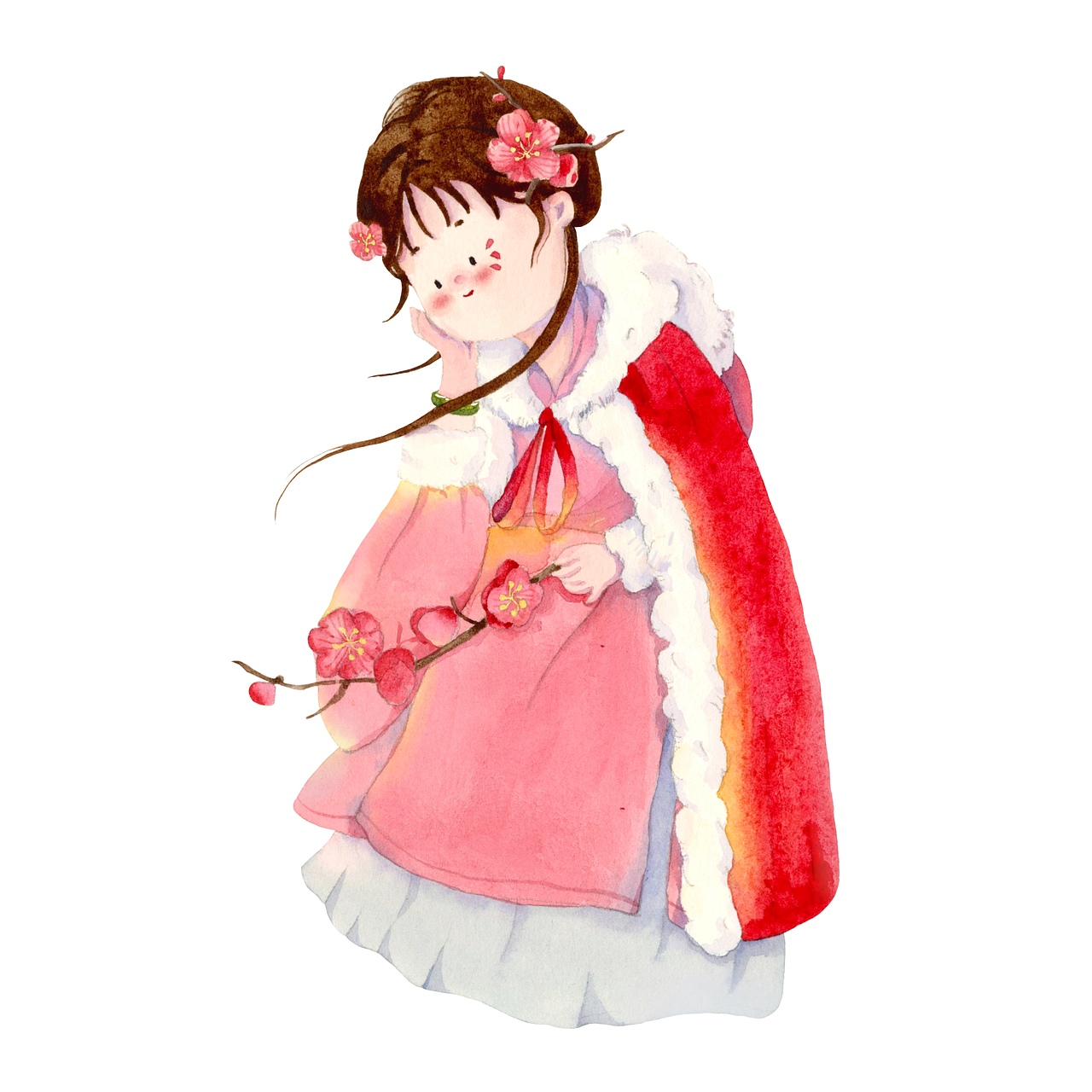 十二小花神合集 水彩手绘（图ZMzI1MjU1NDY0） - 艺术插画 - 站酷设计师小不点0511原创素材 - 站酷ZCOOL