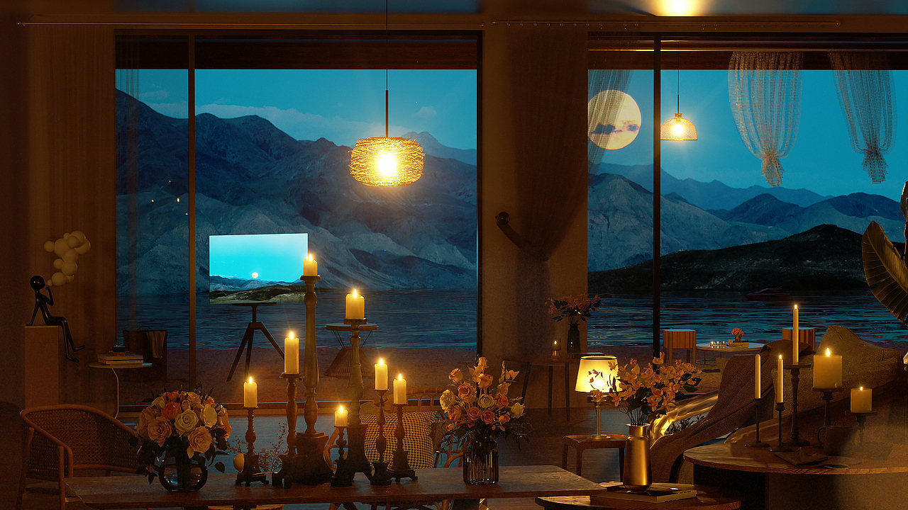 C4D/AE/2022/02/夜景/口紅練習（圖ZMjkxMDQyNTc2） - 場景 - 站酷設計師Jarger原創(chuàng)素材 - 站酷ZCOOL